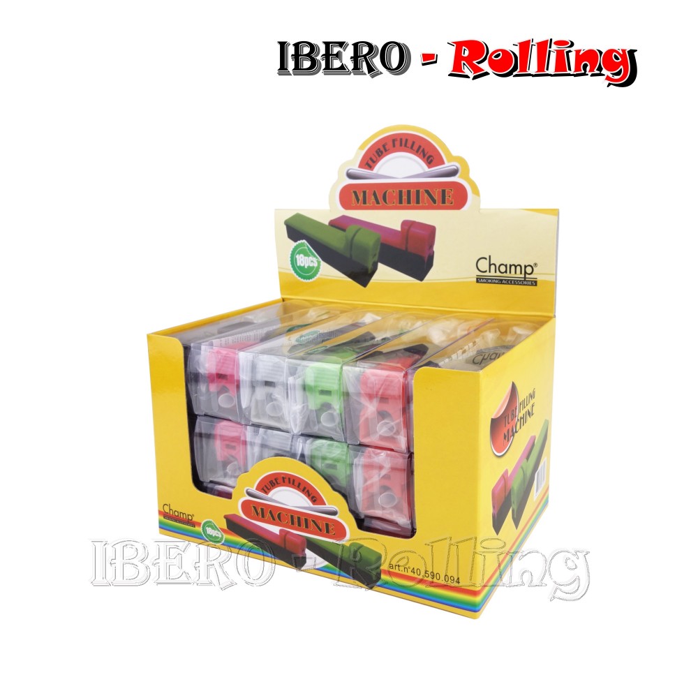 máquina de entubar champ colores negro caja