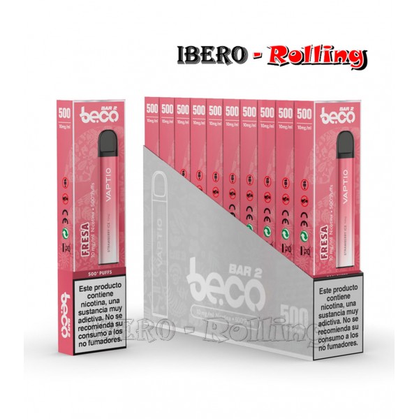 cigarrillo electrónico Beco Bar 2 fresa 10mg caja