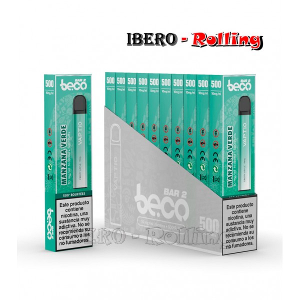 cigarrillo electrónico Beco Bar 2 manzana 10mg