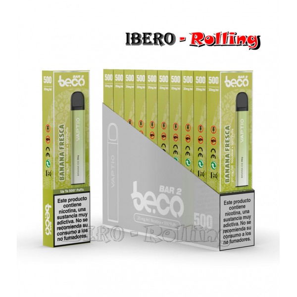 cigarrillo electrónico Beco Bar 2 banana helada 20mg caja