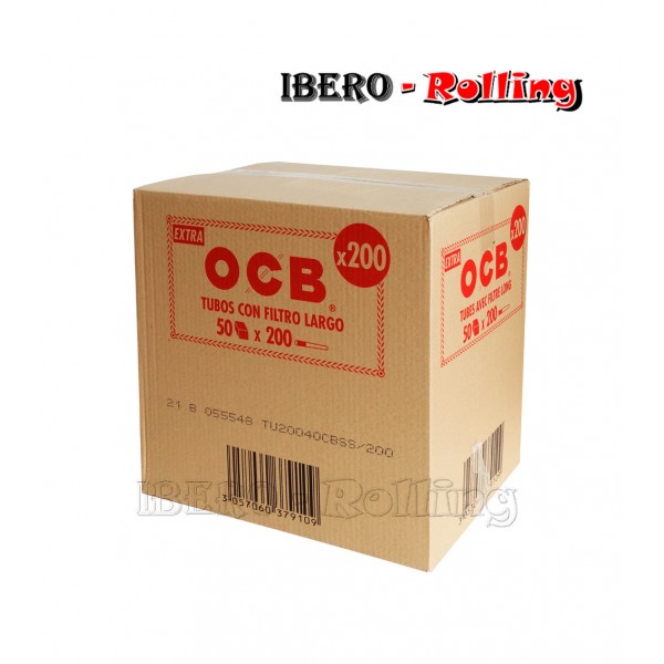 Tubos OCB Rojo Caja 200 Unidades cajon