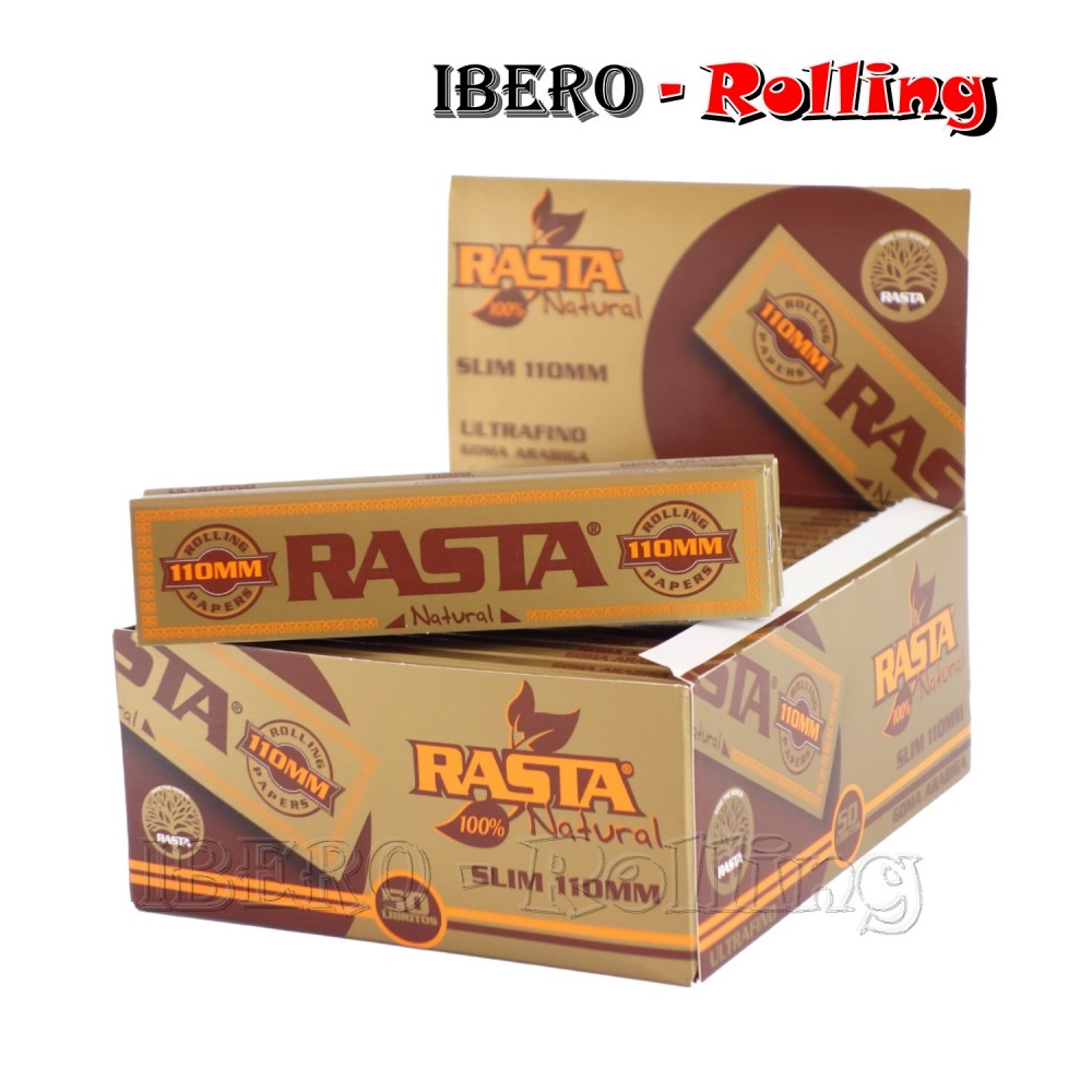 papel rasta marron largo 32 110mm caja