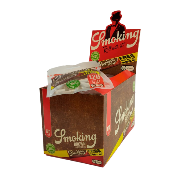 Filtros Smoking Classic Brown 6mm con papel caja
