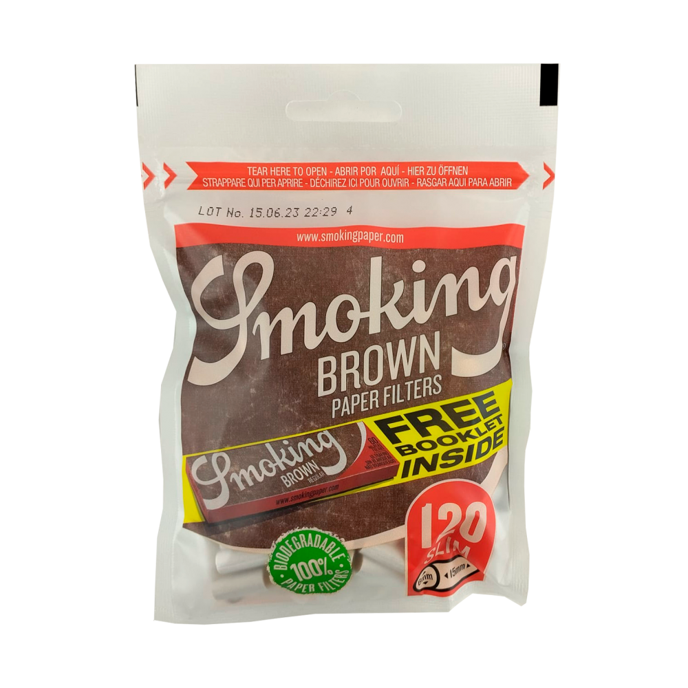 Filtros Smoking Classic Brown 6mm con papel