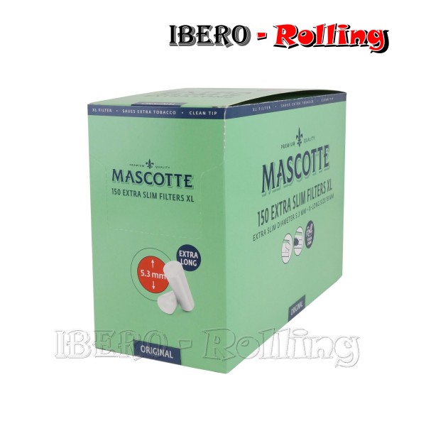 FILTROS MASCOTTE LARGO 5,3MM 150 FILTROS - CAJA 20 UNI