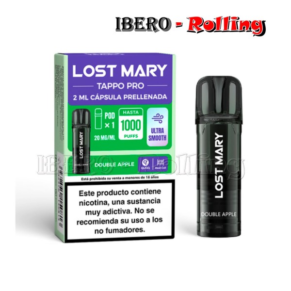CÁPSULA LOST MARY DOBLE MANZANA 20MG-CAJA 10UNI