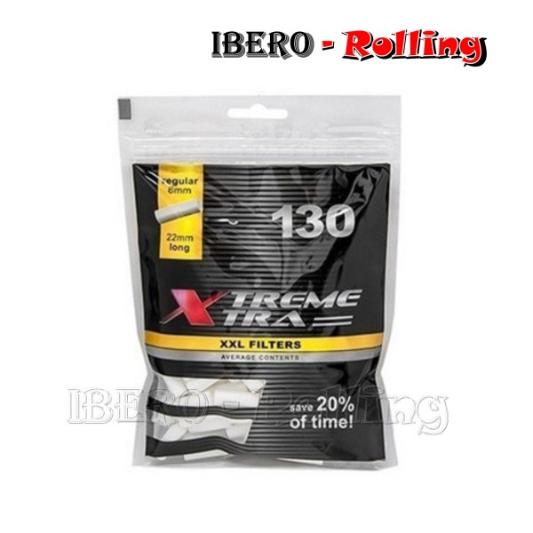 FILTROS X-TRA LARGO 8MM 130 FILTROS - CAJA 15 UNI