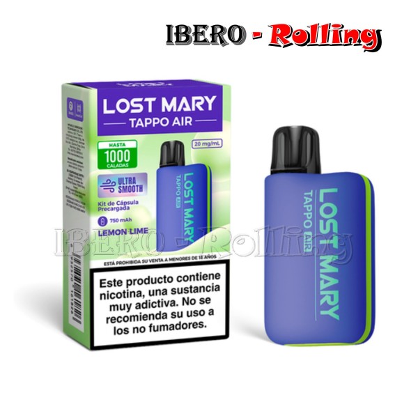 C.RECARGABLE LOST MARY KIT LIMA LIMÓN 20MG-CAJA 10UNI