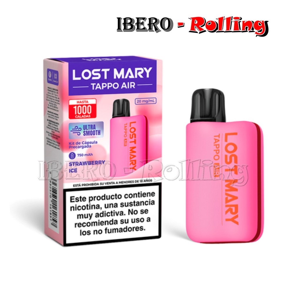 C.RECARGABLE LOST MARY KIT FRESA HELADA 20MG-CAJA 10UNI