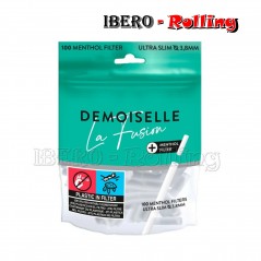FILTROS DEMOISELLE MENTOL 3,8MM 100 - CAJA 10 UNI
