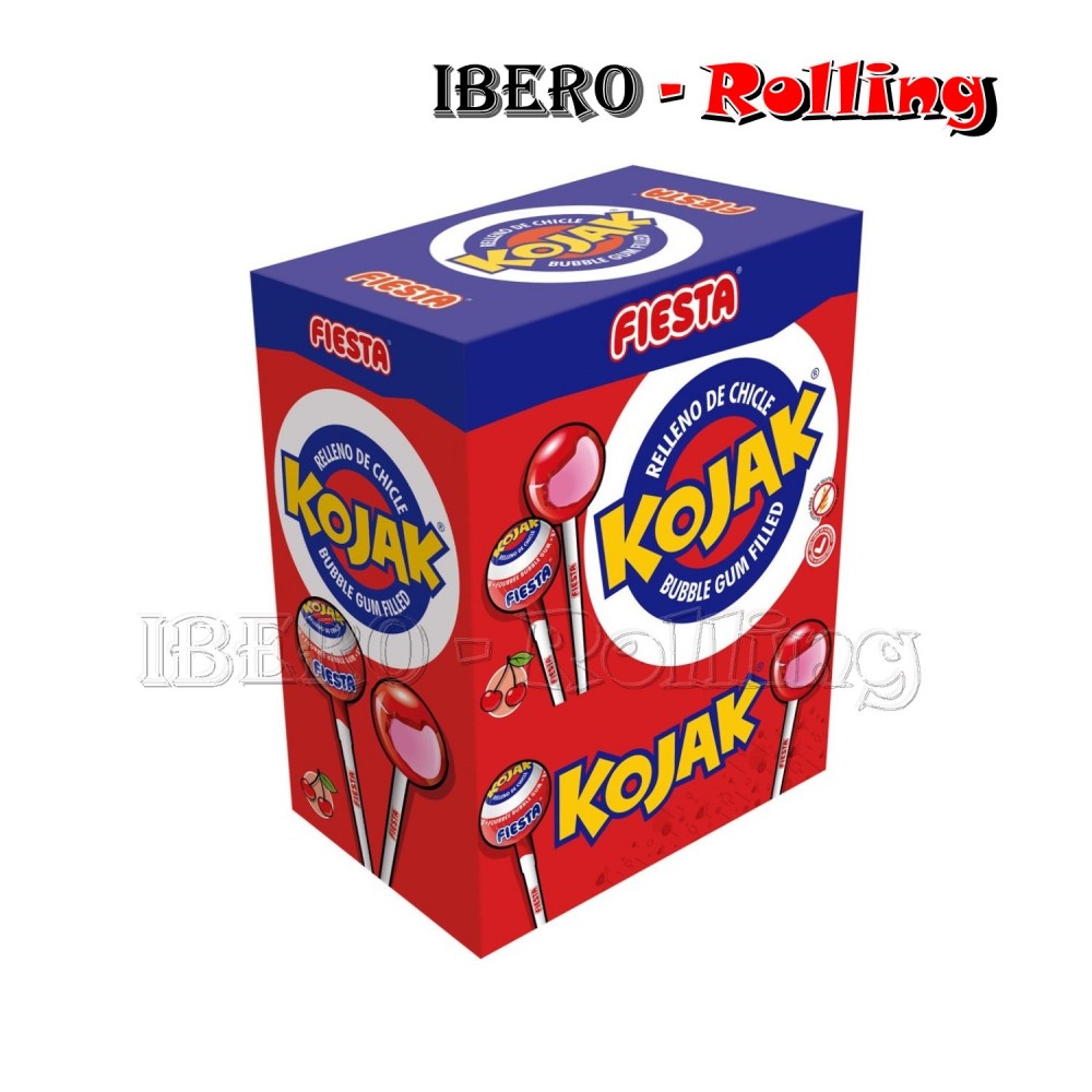 CHUPACHUPS KOJAK CEREZA - CAJA 100 UNI