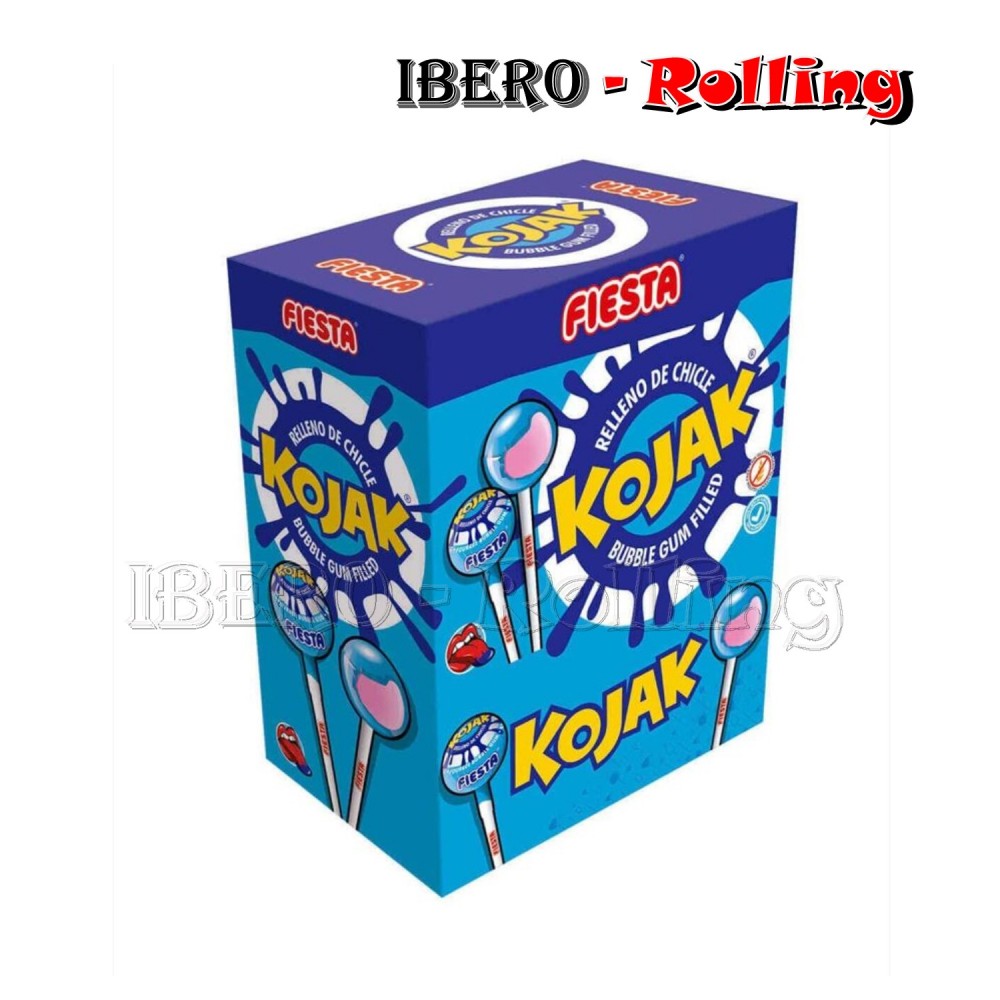 CHUPACHUPS KOJAK MORA- CAJA 100 UNI