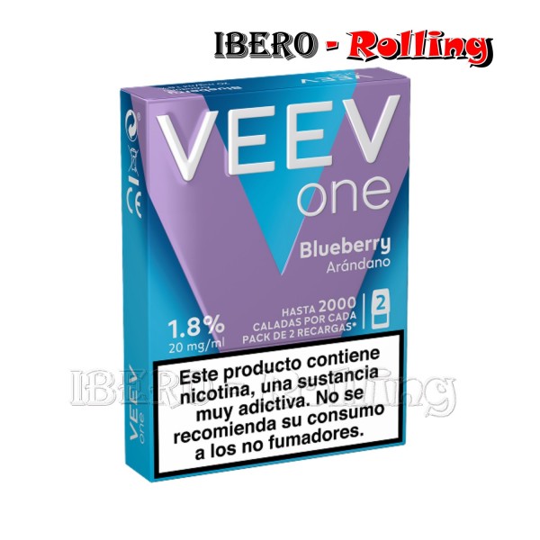 CÁPSULA VEEV NOW 20MG ARÁNDANO - CAJA 10 UNI