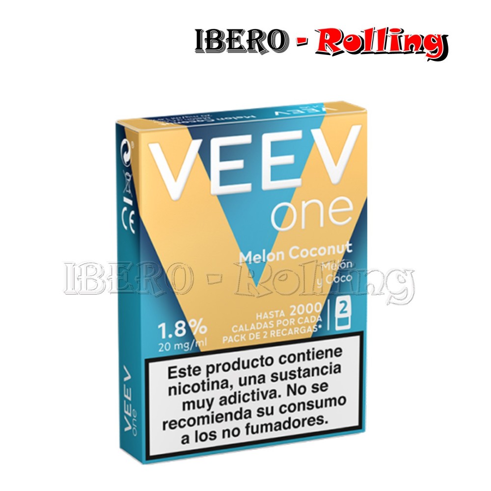 CÁPSULA VEEV NOW 20MG MELÓN COCO - CAJA 10 UNI