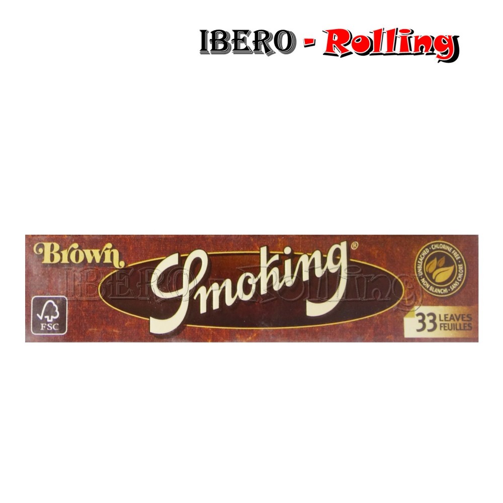 papel smoking marrón largo 33 110mm