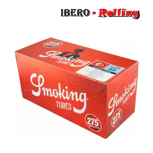 TUBOS SMOKING ROJO 275 - CAJON 40 UNI