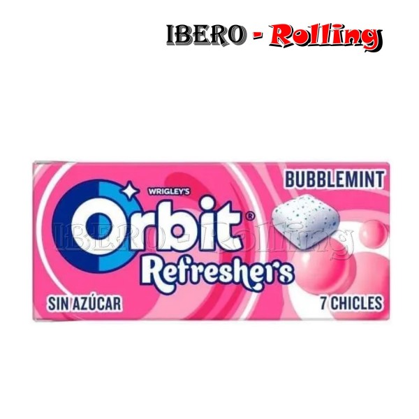 CHICLES ORBIT REFRESHERS BUBLEMINT - CAJA 16 UNI