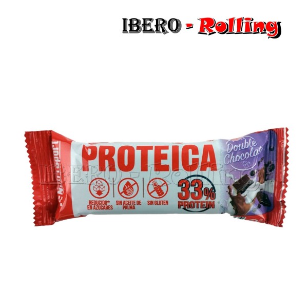 Barrita de proteinas Nutrisport Sabor a Doble Chocolate 44 Gr.