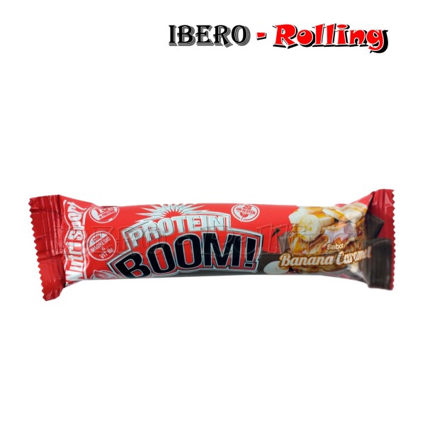 Barrita de proteinas Nutrisport Sabor a Platano y Caramelo 49 Gr.