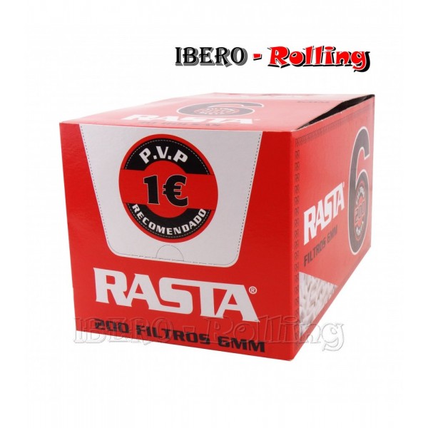 filtros rasta 6mm bolsa 200 caja