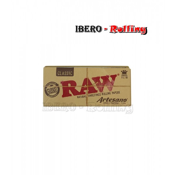 papel raw artesano 32 78mm + tips