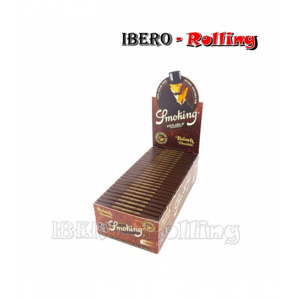 papel smoking marron doble 100 70mm