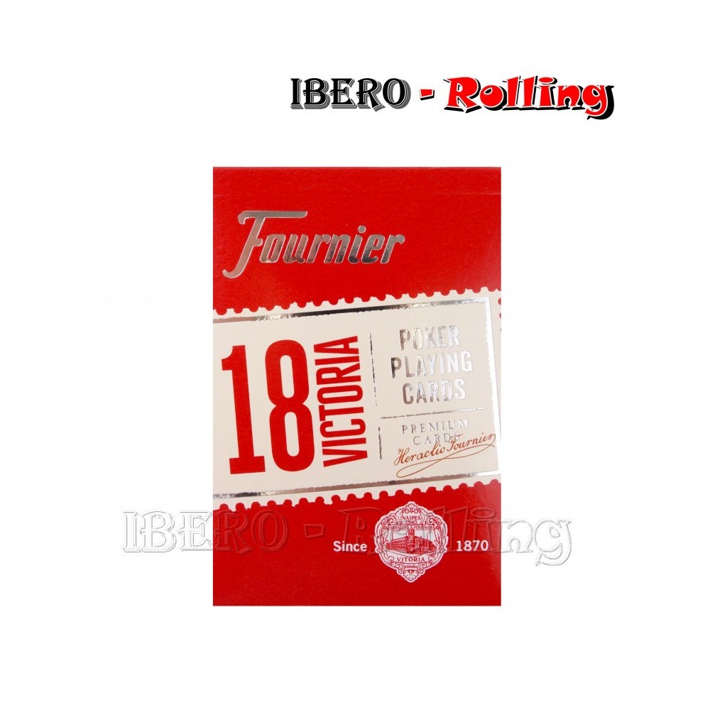 Fournier Poker 818 Jumbo Index Premium Cards Red 