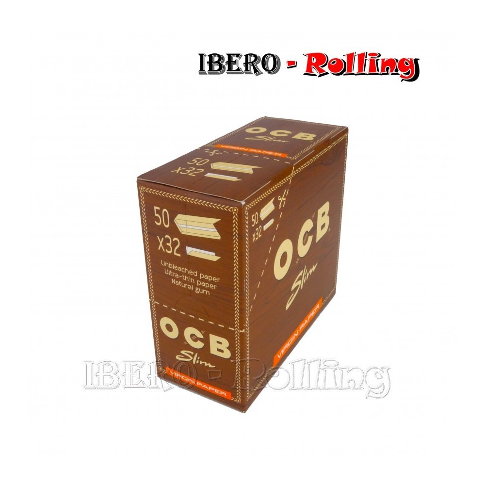 papel ocb marron largo 32 110mm con tips