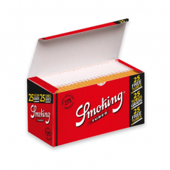 tubos smoking rojo 275 tubos caja